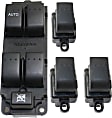 Front and Rear, Driver and Passenger Side Window Switches, Black