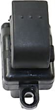 Front, Driver and Passenger Side Window Switches, Black, 5-Button
