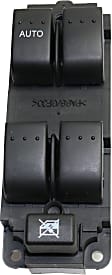 Front, Driver and Passenger Side Window Switches, Black, 5-Button