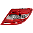 Driver and Passenger Side Halogen Tail Light, Without bulb(s), OE Replacement