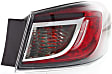 Driver and Passenger Side, Outer Halogen Tail Light, With bulb(s), OE Replacement, Sedan
