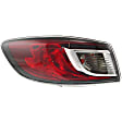 Driver Side, Inner And Outer Halogen Tail Light, With bulb(s), OE Replacement, Sedan