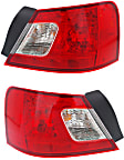 2012 Mitsubishi Galant - Driver and Passenger Side Halogen Tail Light, With bulb(s), OE Replacement