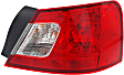 2012 Mitsubishi Galant - Driver and Passenger Side Halogen Tail Light, With bulb(s), OE Replacement