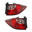 Driver and Passenger Side Tail Lights, With bulb(s), Halogen, Mounts on Body, CAPA CERTIFIED