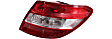 Driver and Passenger Side Tail Lights, with Bulbs, Halogen, For Models Without Curve Lighting
