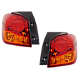 Driver and Passenger Side, Outer Tail Lights, with Bulbs, Halogen, Mounts on Body, CAPA CERTIFIED