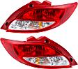 2014 Mazda 2 - Driver and Passenger Side Halogen Tail Light, With bulb(s), OE Replacement