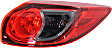 2014 Mazda CX-5 - Driver and Passenger Side, Inner and Outer Tail Lights, with Bulbs, Halogen, Mounts on Body