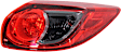 Passenger Side, Inner and Outer Halogen Tail Light, With bulb(s), OE Replacement