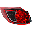Driver Side, Inner And Outer Halogen Tail Light, With bulb(s), OE Replacement