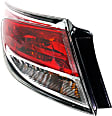 Driver and Passenger Side Halogen Tail Light, With bulb(s), OE Replacement, CAPA Certified