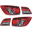 Driver and Passenger Side, Inner and Outer Tail Lights, with Bulbs, Halogen, 4-Door, Sport Utility