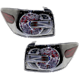 Driver and Passenger Side Halogen Tail Light, With bulb(s), OE Replacement