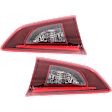 Driver and Passenger Side, Inner Tail Lights, with Bulbs, Halogen, Mounts on Liftgate