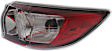 Passenger Side, inner and Outer, Halogen/LED Combo Tail Lights, with Bulbs