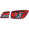 Passenger Side, Inner and Outer Halogen Tail Light, With bulb(s), OE Replacement, Sport Utility