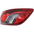 Passenger Side, Inner and Outer Halogen Tail Light, With bulb(s), OE Replacement, Sport Utility
