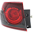 Driver Side, Inner And Outer Halogen Tail Light, With bulb(s), OE Replacement, Sport Utility