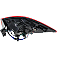 Driver Side, Inner And Outer Halogen Tail Light, With bulb(s), OE Replacement, Sport Utility
