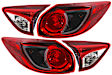 Driver and Passenger Side, Inner and Outer Tail Light, With bulb(s), OE Replacement, CAPA Certified