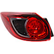 Driver Side, Inner And Outer Halogen/LED Combo Tail Light, With bulb(s), OE Replacement, CAPA Certified