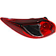 Driver Side, Inner And Outer Halogen/LED Combo Tail Light, With bulb(s), OE Replacement, CAPA Certified