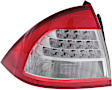 Driver and Passenger Side, Outer Halogen Tail Light, Without bulb(s), OE Replacement, Sedan