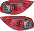 Driver and Passenger Side, Outer Halogen Tail Light, With bulb(s), OE Replacement