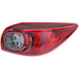 Passenger Side, Outer Tail Lights, With bulb(s), Halogen/LED Combo, CAPA Certified