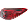 Passenger Side, Outer Tail Lights, With bulb(s), Halogen/LED Combo, CAPA Certified