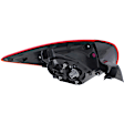 Passenger Side, Outer Tail Lights, With bulb(s), Halogen/LED Combo, CAPA Certified