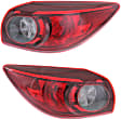 Driver and Passenger Side, Outer Halogen Tail Light, With bulb(s), OE Replacement, CAPA Certified