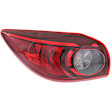 Driver Side, Inner And Outer Halogen Tail Light, With bulb(s), OE Replacement