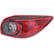 Passenger Side, Inner and Outer Halogen Tail Light, With bulb(s), OE Replacement