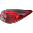 Passenger Side, Inner and Outer Halogen Tail Light, With bulb(s), OE Replacement