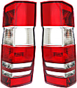 Driver and Passenger Side Halogen Tail Light, With bulb(s), OE Replacement
