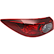 Driver and Passenger Side, Inner and Outer, Halogen/LED Combo Tail Lights, with Bulbs, CAPA Certified