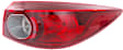 Driver and Passenger Side, Inner Halogen Tail Light, Inner - Without bulb(s); Outer - With bulb(s), OE Replacement