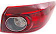 Driver and Passenger Side, Inner Halogen Tail Light, Inner - Without bulb(s); Outer - With bulb(s), OE Replacement