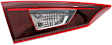 Driver and Passenger Side, Inner Halogen Tail Light, Without bulb(s), OE Replacement, CAPA Certified