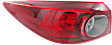Driver and Passenger Side, Inner and Outer Halogen Tail Lights, Inner - Without Bulbs; Outer - With Bulbs