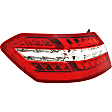 Driver Side, Inner And Outer LED Tail Light, With bulb(s), OE Replacement, Sedan