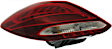 Driver and Passenger Side Tail Lights, with Bulbs, Halogen, For Models with Halogen Headlights, without Premium Package, CAPA CERTIFIED