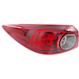 Driver and Passenger Side, Inner and Outer Halogen/LED Combo Tail Light, With bulb(s), OE Replacement