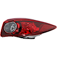 Driver and Passenger Side, Inner and Outer Halogen/LED Combo Tail Light, With bulb(s), OE Replacement, CAPA Certified