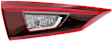 Driver and Passenger Side, Inner LED Tail Lights, with Bulbs, CAPA Certified