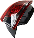 Driver and Passenger Side, Outer Tail Lights, with Bulbs, LED, Mounts on Body, LED Type, CAPA Certified