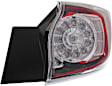 Driver and Passenger Side, Inner and Outer, Halogen/LED Combo Tail Lights, with Bulbs