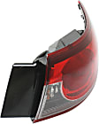 Driver and Passenger Side, Inner and Outer Halogen Tail Light, With bulb(s), OE Replacement